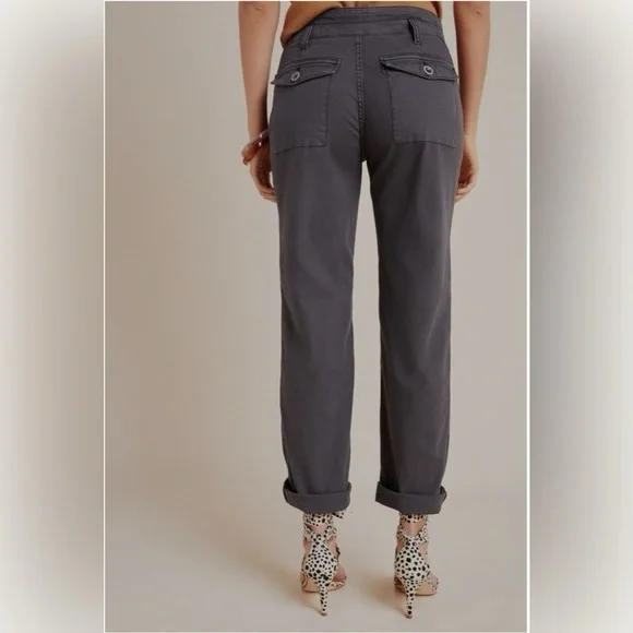 Anthropologie The Wanderer High-Rise Cargo Pants Grey Size 31 - Picture 14 of 14